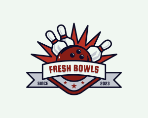 Bowling Sports Championship logo design