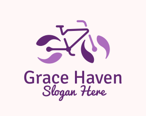 Purple Bicycle Marble Logo