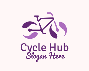 Purple Bicycle Marble logo design