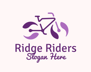 Purple Bicycle Marble logo design