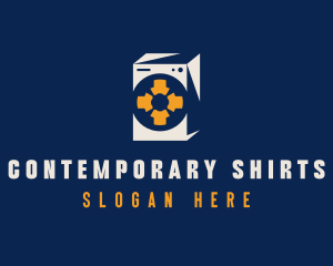 Shirt Laundry Laundromat  logo design