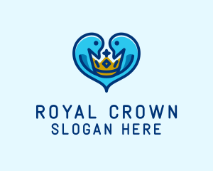 Crown Dove Birds  logo
