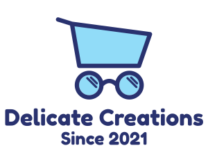 Glasses Push Cart  logo design