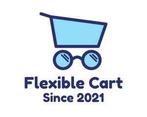 Glasses Push Cart  logo design