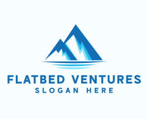 Blue Ice Mountain logo design