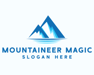 Blue Ice Mountain logo design