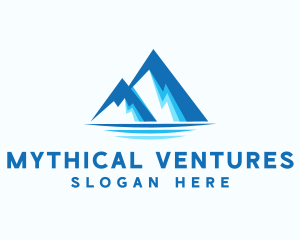 Blue Ice Mountain logo design