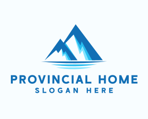 Blue Ice Mountain logo design