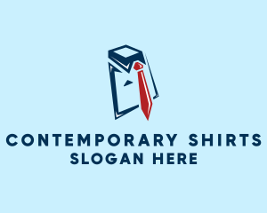 Folded Shirt Necktie logo design