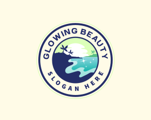 Travel Beach Vacation Logo