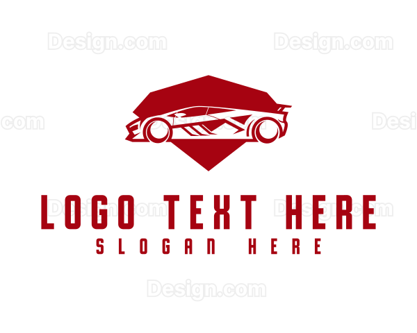 Detailing Sports Car Logo