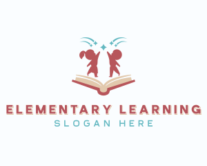 Kindergarten Kids Learning  logo design