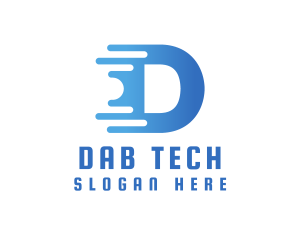 Fast Tech Letter D logo design