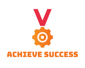 Mechanical Gear Medal  logo design