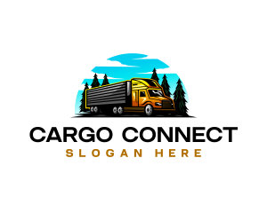 Cargo Truck Logistics logo design