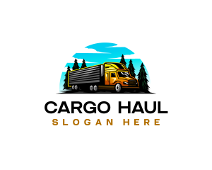 Cargo Truck Logistics logo design