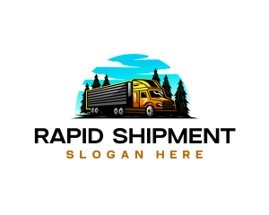 Cargo Truck Logistics logo design