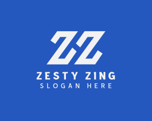  Tech Company Letter ZZ logo design