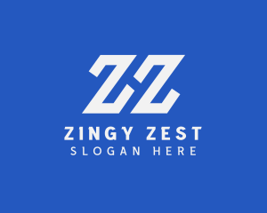  Tech Company Letter ZZ logo design