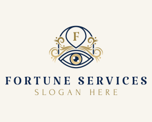 Mystic Fortune Telling Eye logo