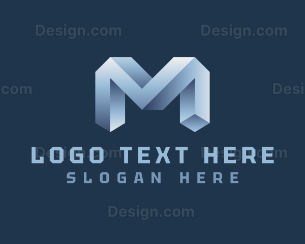 Generic 3D Letter M Logo