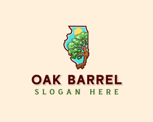 Oak Tree Illinois logo design