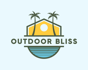 Sun Tree Beach Resort logo design