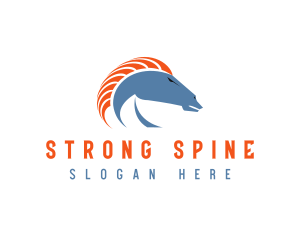 Spartan Horse Stallion logo design