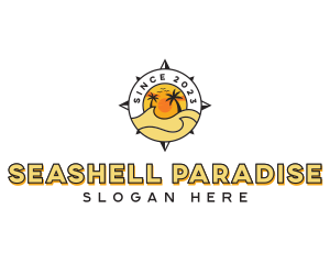 Compass Beach Travel logo design