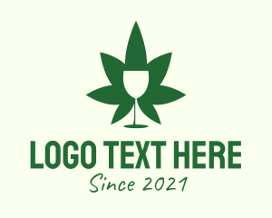Cannabis Wine Glass  logo