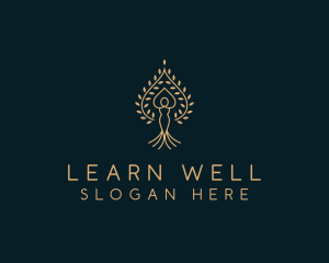 Natural Wellness Woman  logo design