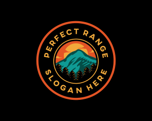 Mountain Hiking Adventure logo design