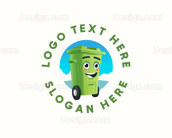 Trash Garbage Bin Logo