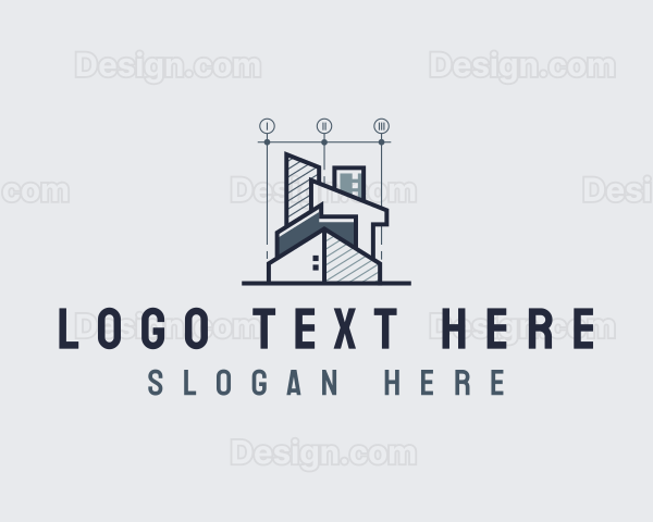 Architect Designer Blueprint Logo