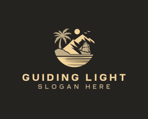 Island Ship Travel logo design