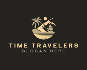 Island Ship Travel logo design