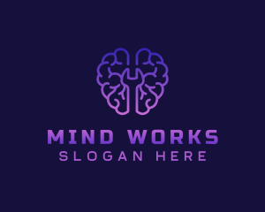 Brain Technology Maintenance logo design