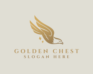 Gold Eagle Animal logo design