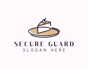 Cake Slice Dessert Logo