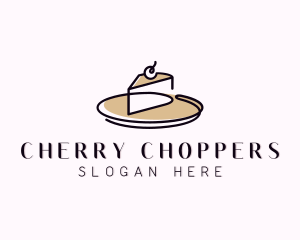 Cake Slice Dessert logo design