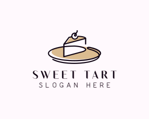 Cake Slice Dessert logo design