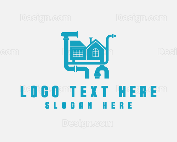 Industrial Plumbing Home Renovation Logo