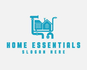 Industrial Plumbing Home Renovation logo design