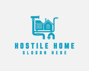 Industrial Plumbing Home Renovation logo design