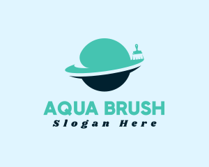 Paint Brush Planet logo design