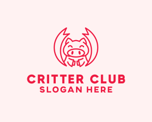 Pig Martial Arts logo design