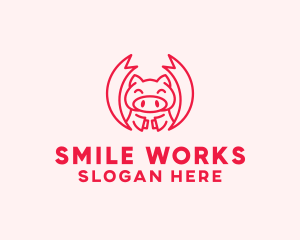 Pig Martial Arts logo design