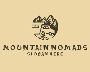 Vehicle Mountain Camping logo design