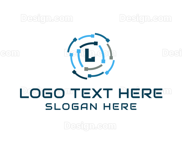 Colorful Digital Lettermark Logo