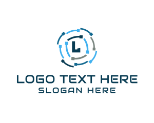 Colorful Digital Lettermark  Logo